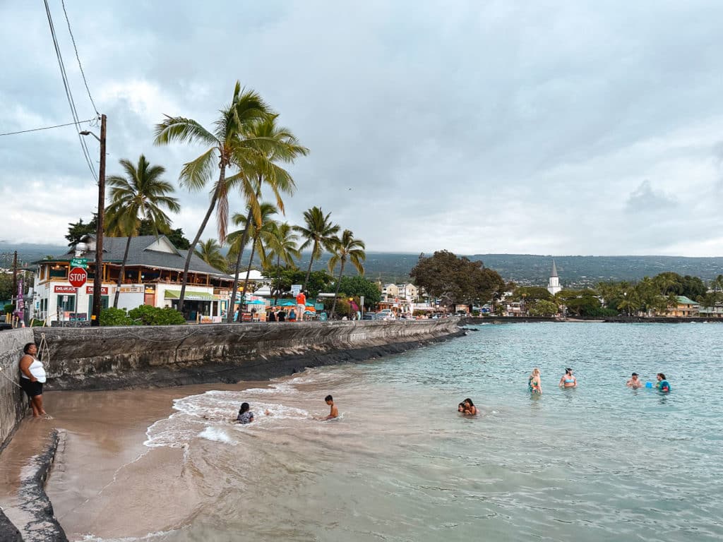 A view of Kailua-Kona on the Big Island of Hawaii