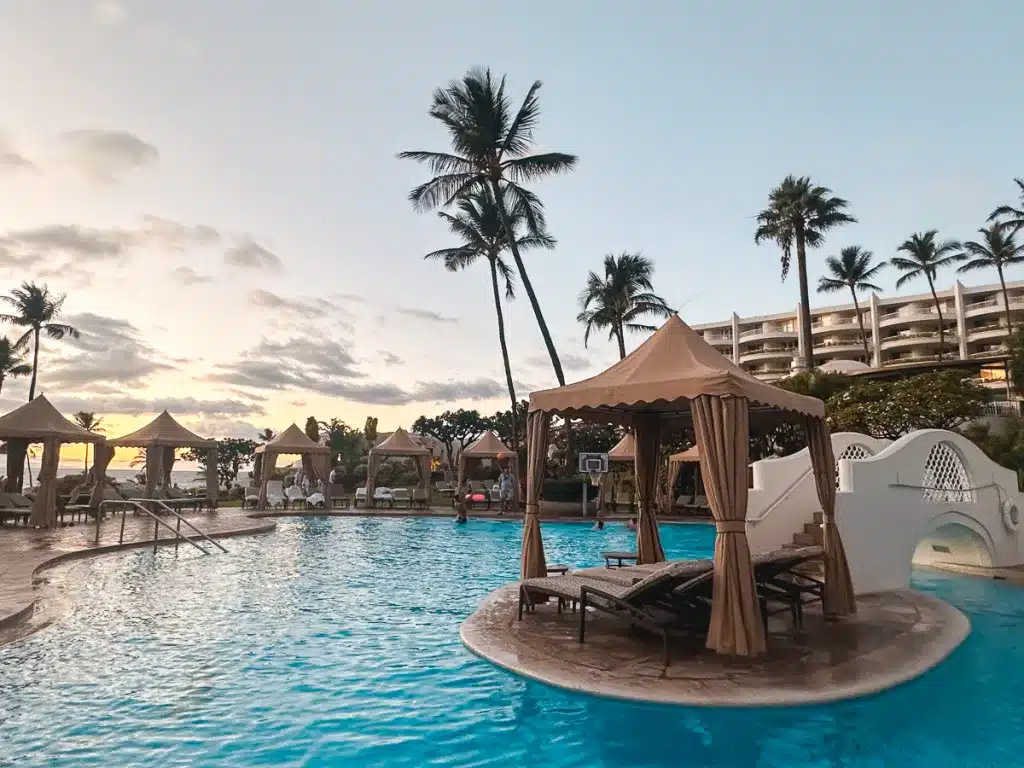 Fairmont Kea Lani's lagoon pool in Maui, Hawaii.