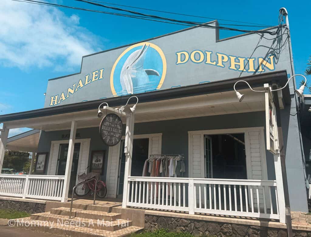 A outside view of Hanalei Dolphin's restaurant on Kauai. 